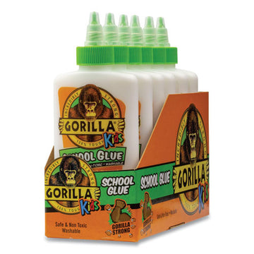 Gorilla Glue® School Glue Liquid, 4 Oz, Dries Clear, 6-pack freeshipping - TVN Wholesale